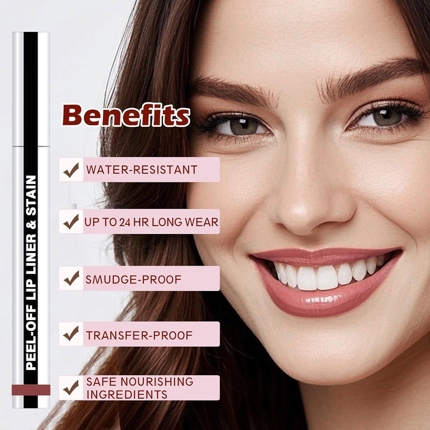 Tinte de Labios Peel Off QCMME Rosa Pink 3.54 ml Larga Duración