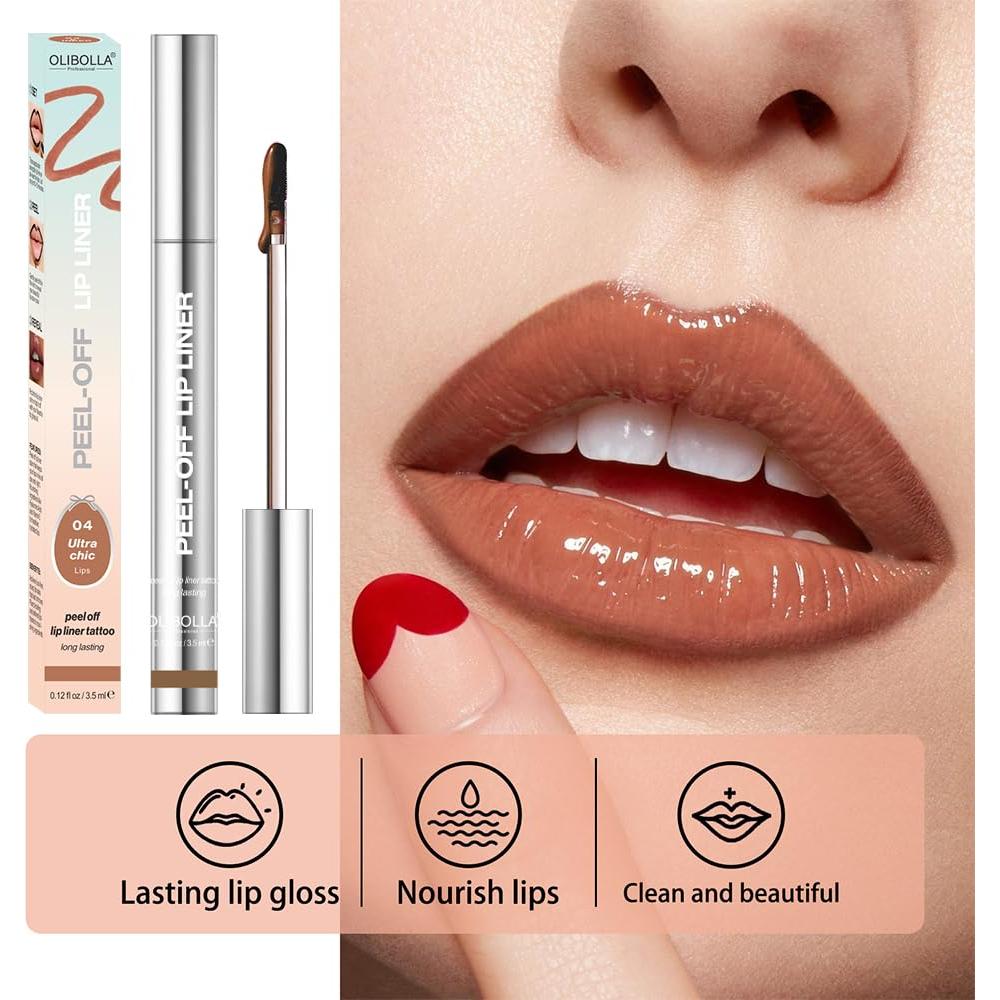 Juego de 4 Lápices Labiales Peel Off BANGFENG - Mate, Hidratantes