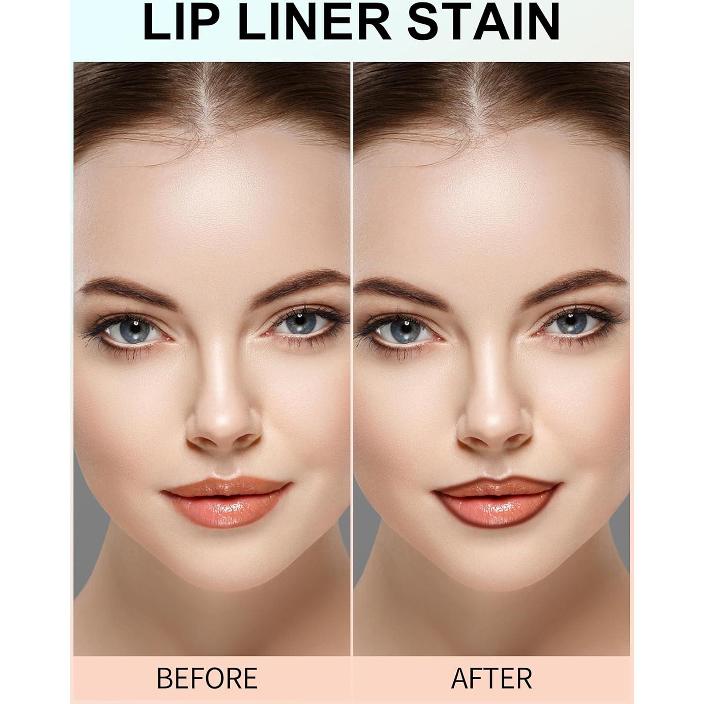 Tinte de Lápiz Labial Despegable Erinde 3PCS Mate Impermeable