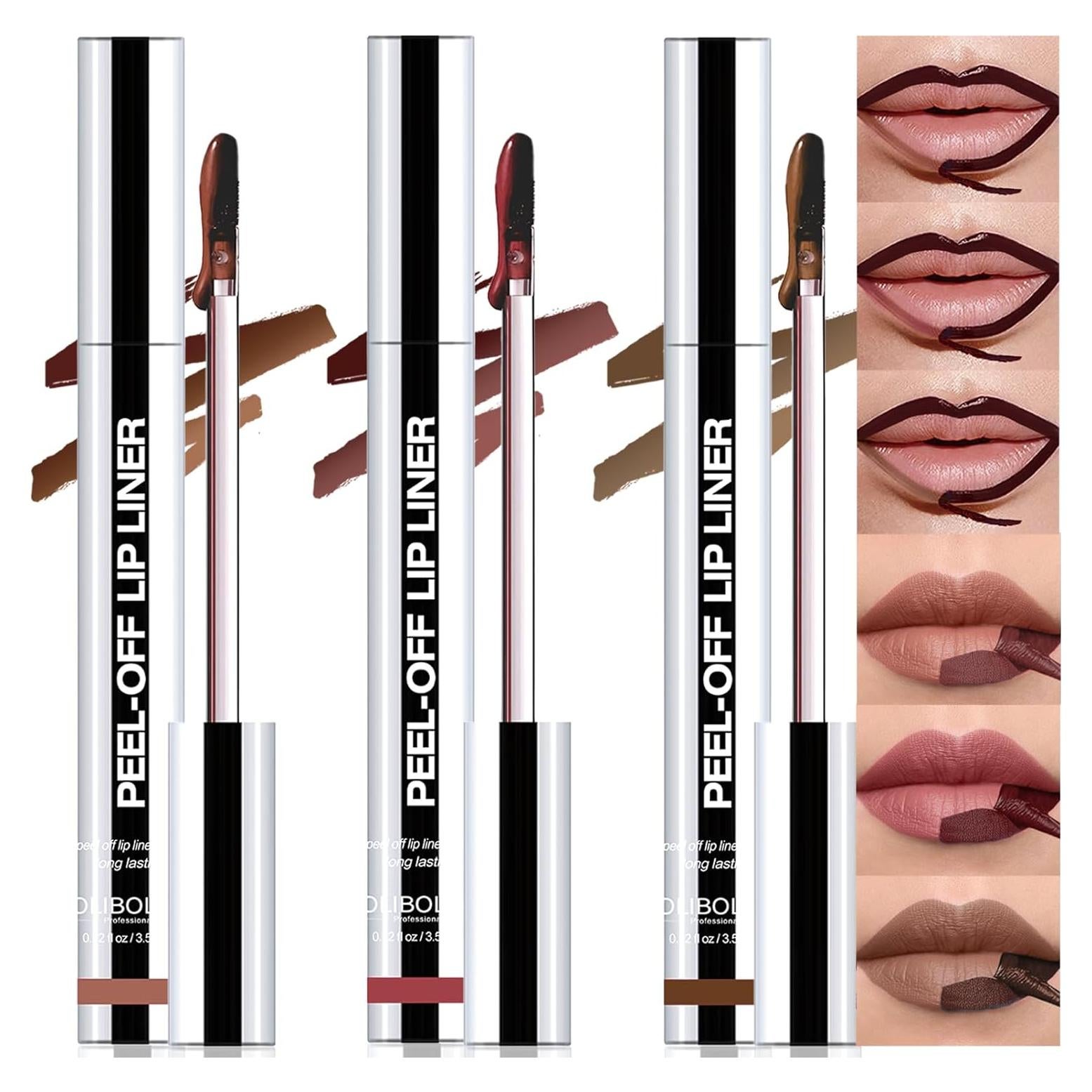 Set de Tinte de Labios Peel Off Wugbc 3 Colores Larga Duración