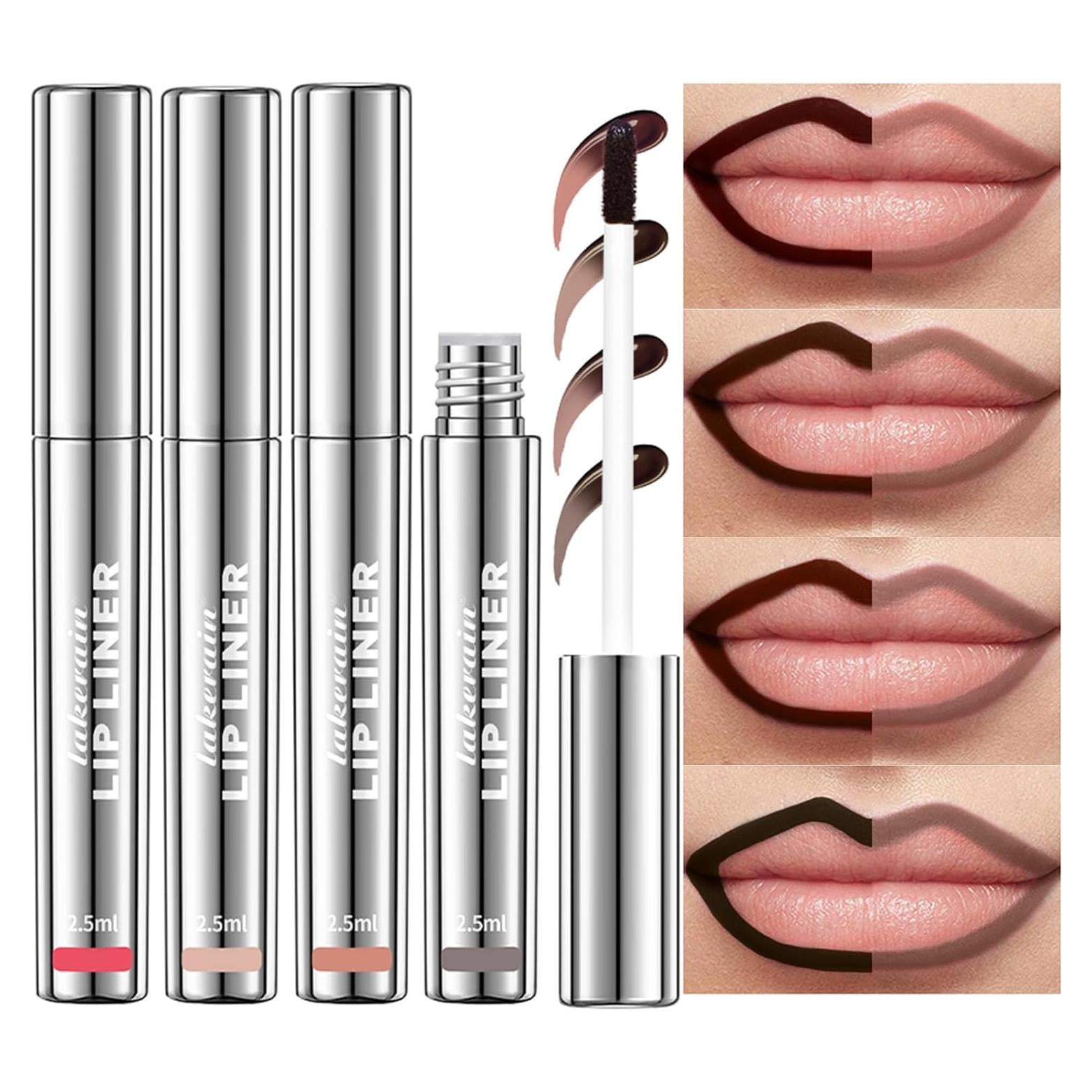 Tinte de Labios Peel Off BANGFENG - 4 Piezas, Larga Duración, Impermeable