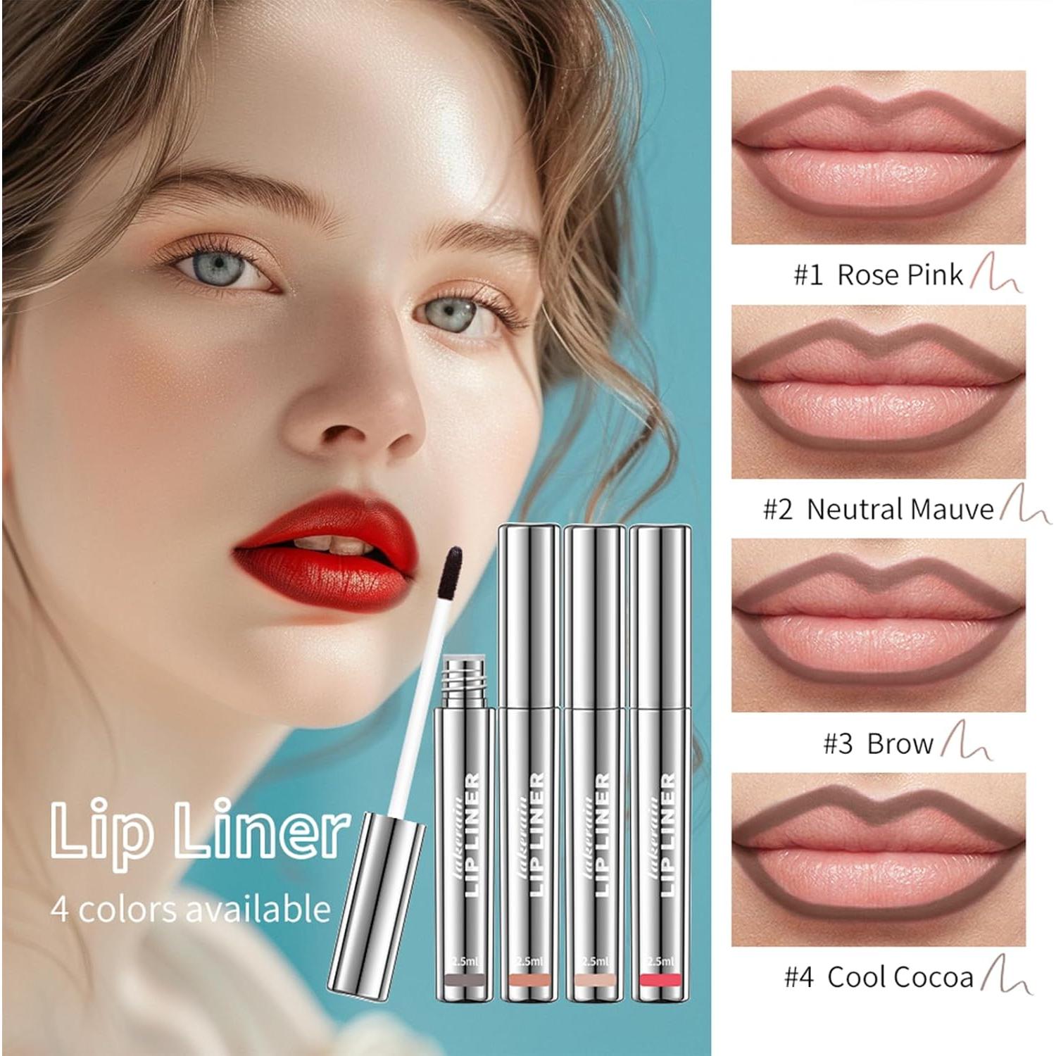 Tinte de Labios Peel Off BANGFENG - 4 Piezas, Larga Duración, Impermeable