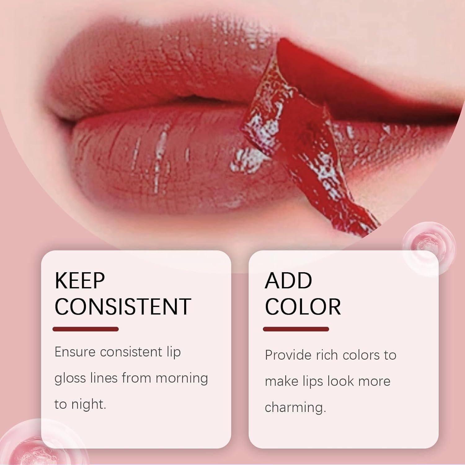 Set de Lápiz Labial Peel Off Dulele 3 Piezas Rosa Mate