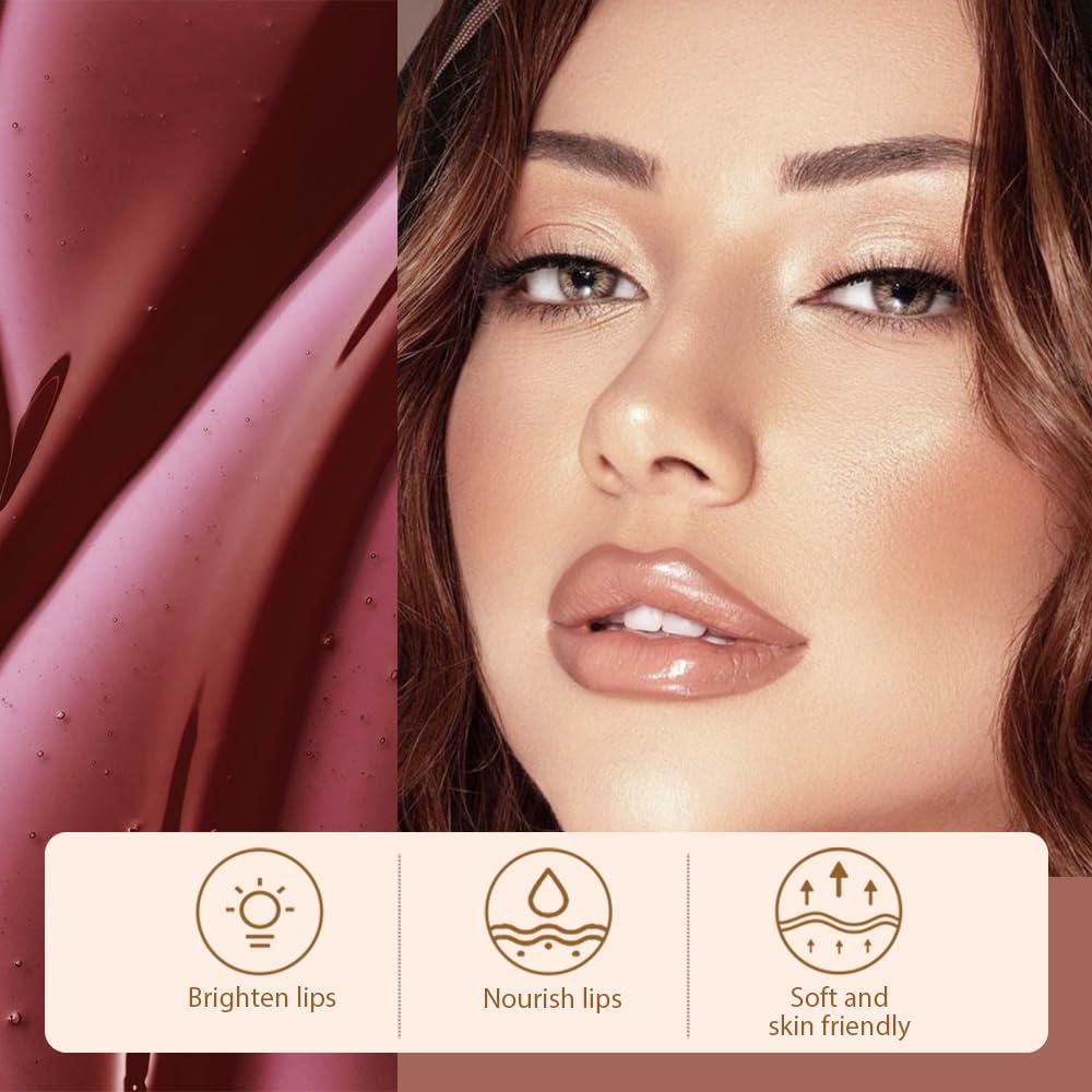 Tinte de Labios Mate Peel Off Hxssll #02 Marrón 17.8g