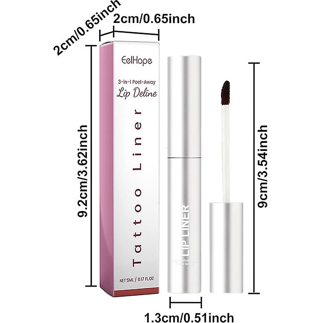 Tatuaje Labial Peel Off LuckNest 3 Colores Resistente al Agua