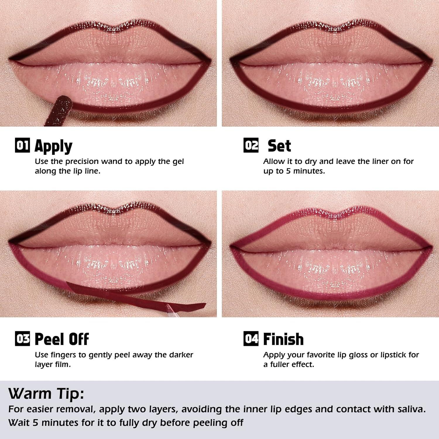 KIMUSE Tinte de Labios Peel Off 3.5 ml - Larga Duración y Mate