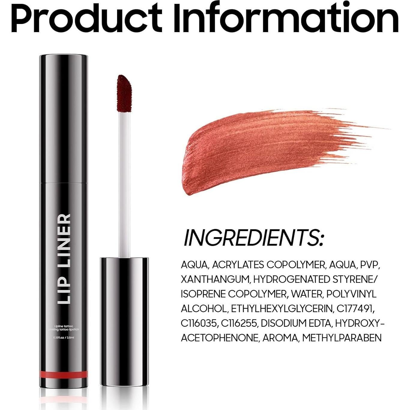 Tinte de Labios Peel Off Ihrlpxkc - Rosa, Hidratante y Resistente