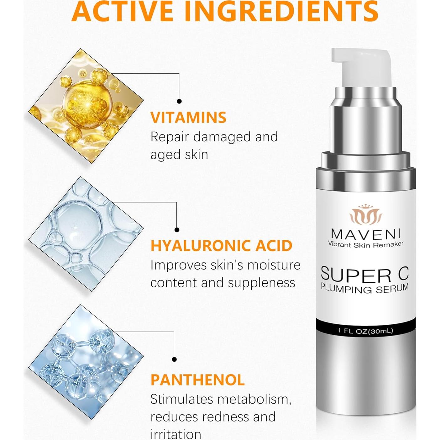 Sérum Antienvejecimiento MAVENI Vitamina C 29.57 ml