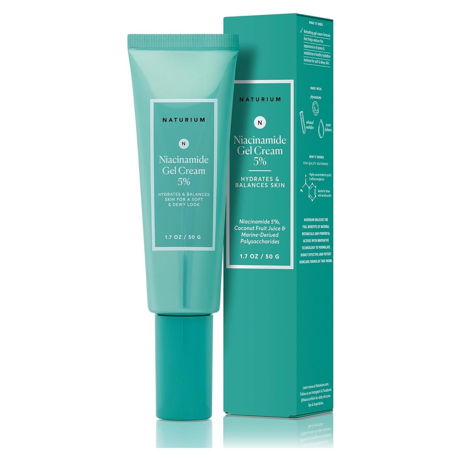 Gel Crema Hidratante Facial Naturium Niacinamida 5% 48.2 g