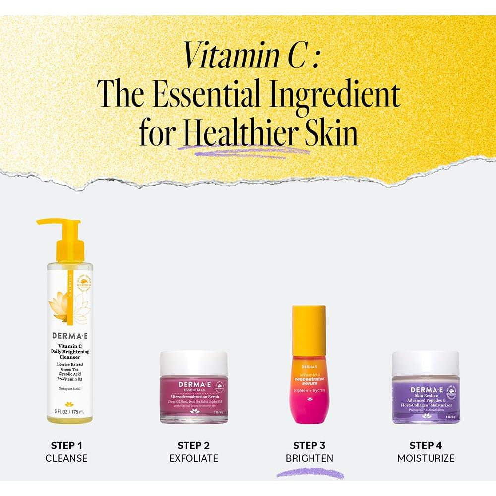 Suero Facial Vitamina C DERMA E 28g - Hidratante Natural