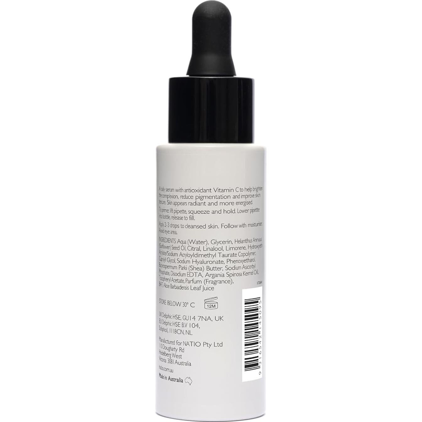 Suero Iluminador Facial Natio Vitamina C 30 ml - Antioxidante