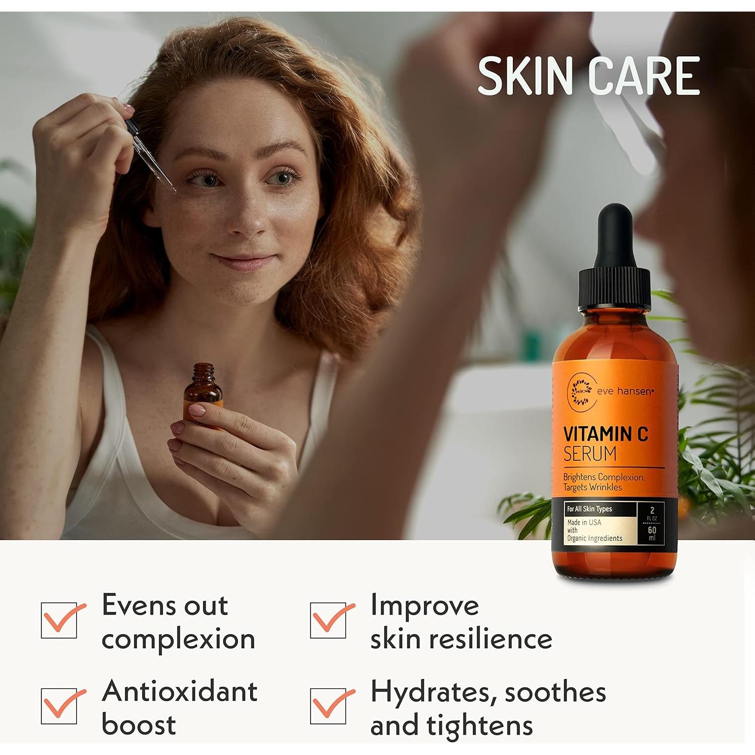 Suero Facial de Vitamina C Eve Hansen 59 ml - Hidratante y Antioxidante