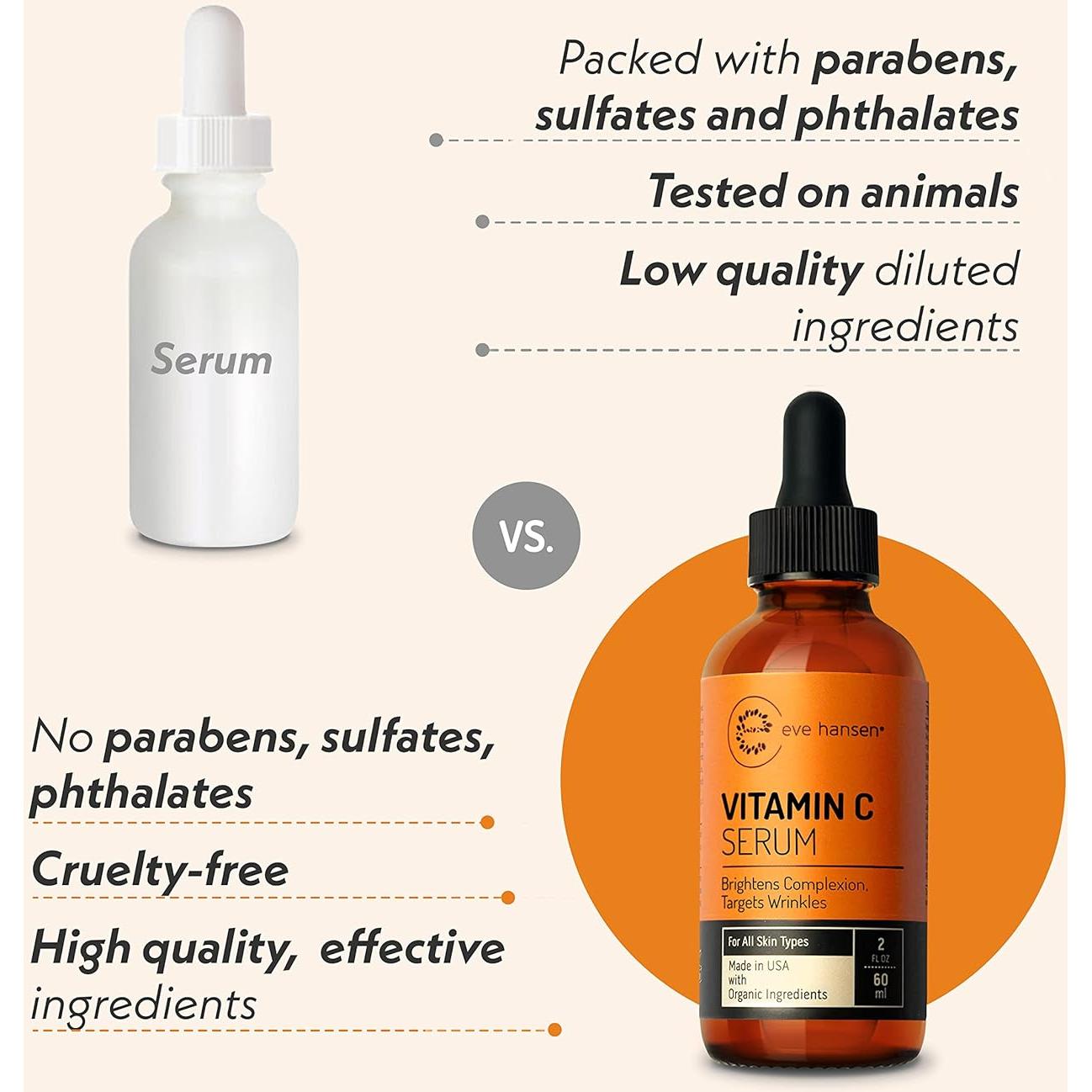 Suero Facial de Vitamina C Eve Hansen 59 ml - Hidratante y Antioxidante