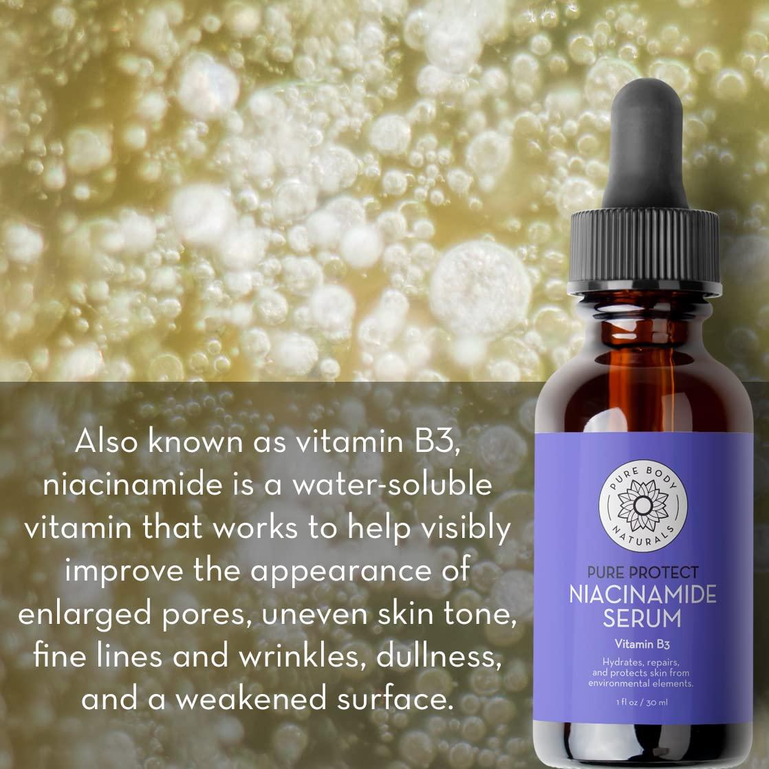 Set de Sueros Faciales Pure Body Naturals - Ácido Hialurónico, Retinol, Vitamina C y B3