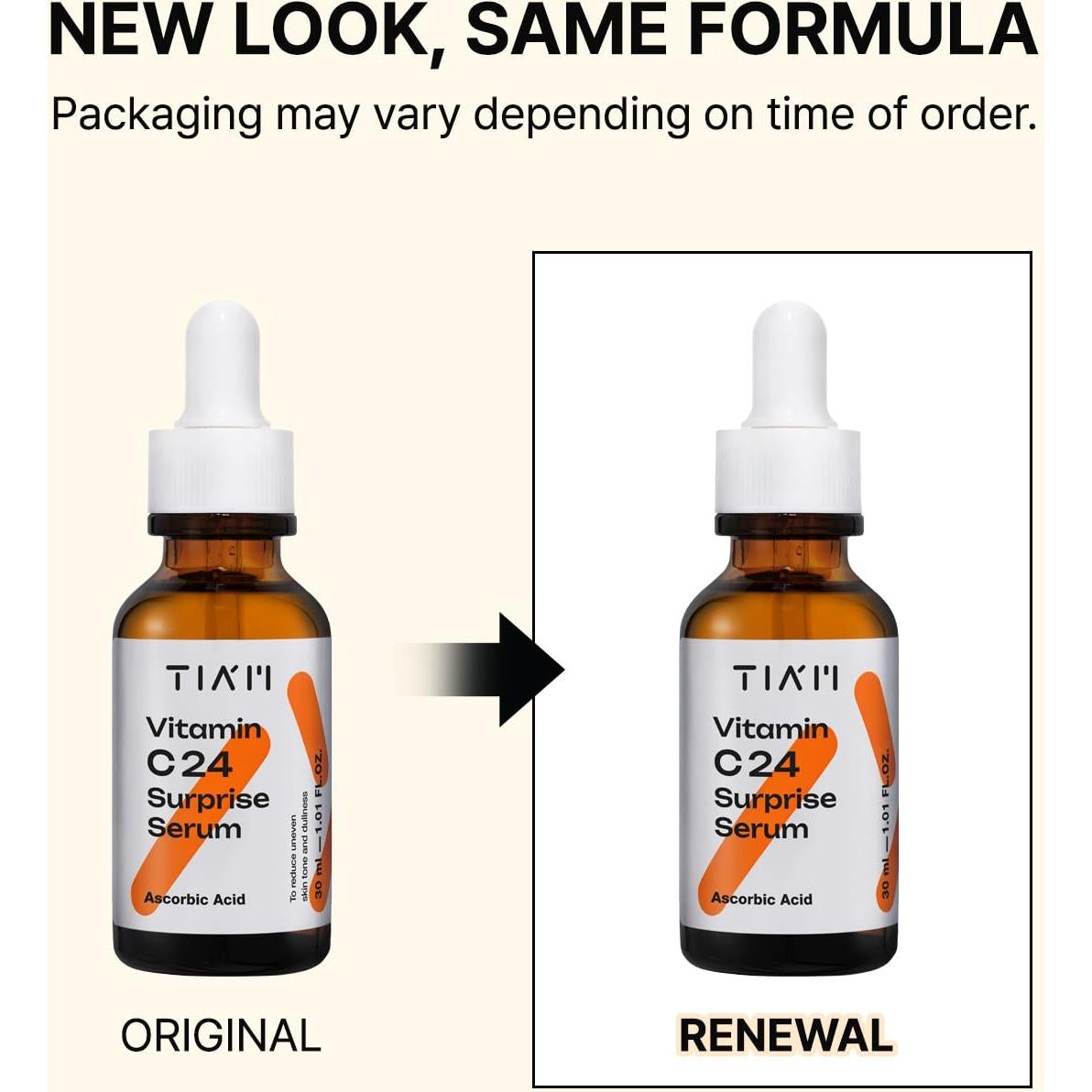 Suero de Vitamina C TIA'M 30 ml Antienvejecimiento y Brillo