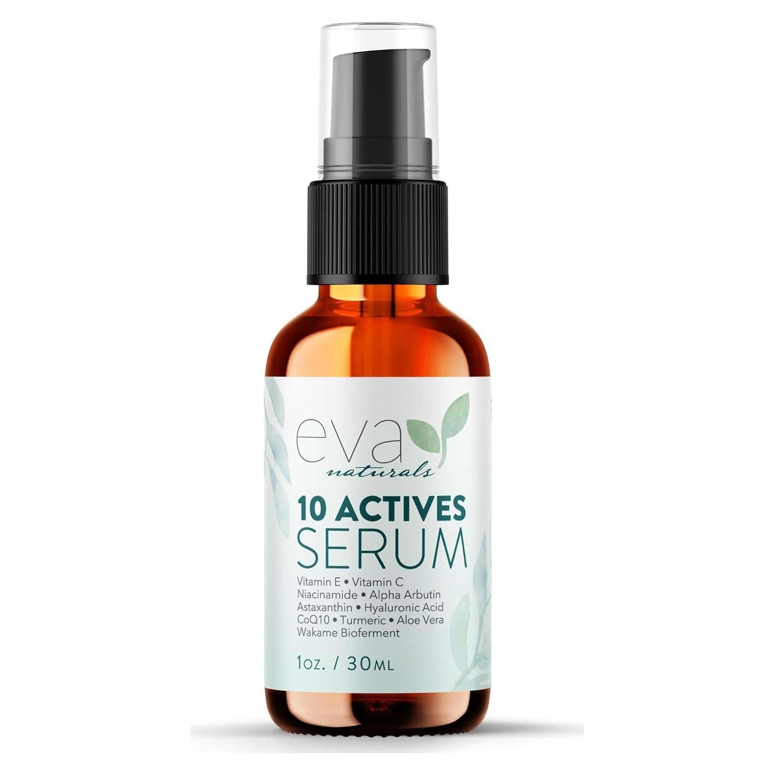 Suero Facial Antienvejecimiento Eva Naturals 10 Activos 50ml