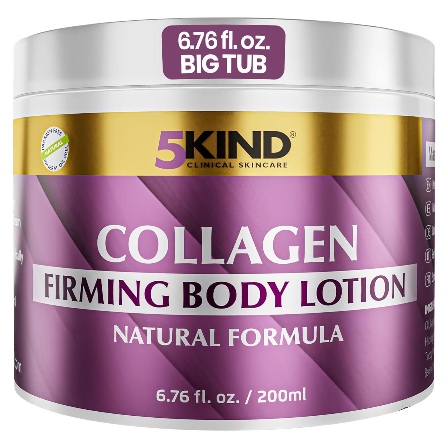 Crema de Colágeno 250g 5kind - Reafirmante para Piel Suelta