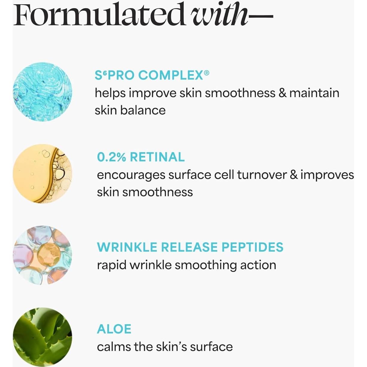 Sérum Nocturno Avanzado TULA Skin Care 30 ml - Retinal y Péptidos