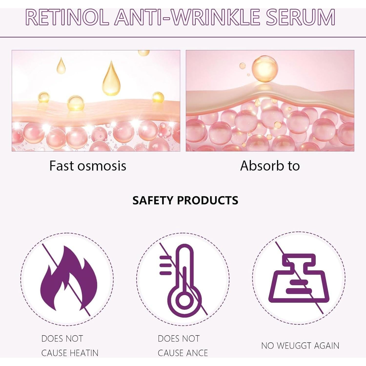 Suero Facial Rejuvenecedor Retinol Venature 2PCS 91g