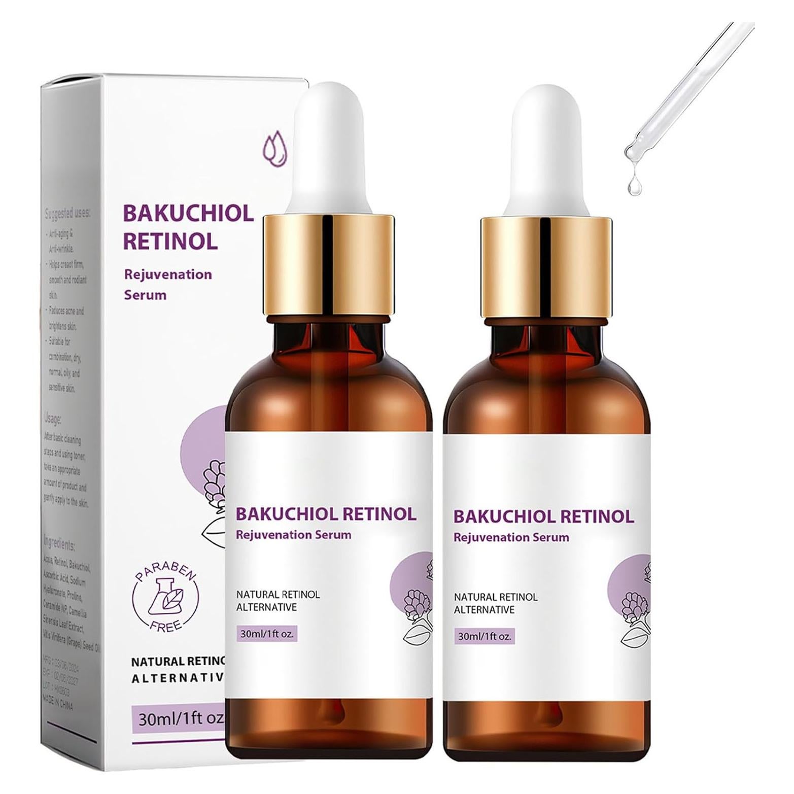Suero de Retinol y Bakuchiol Venature - 2 Piezas para Arrugas