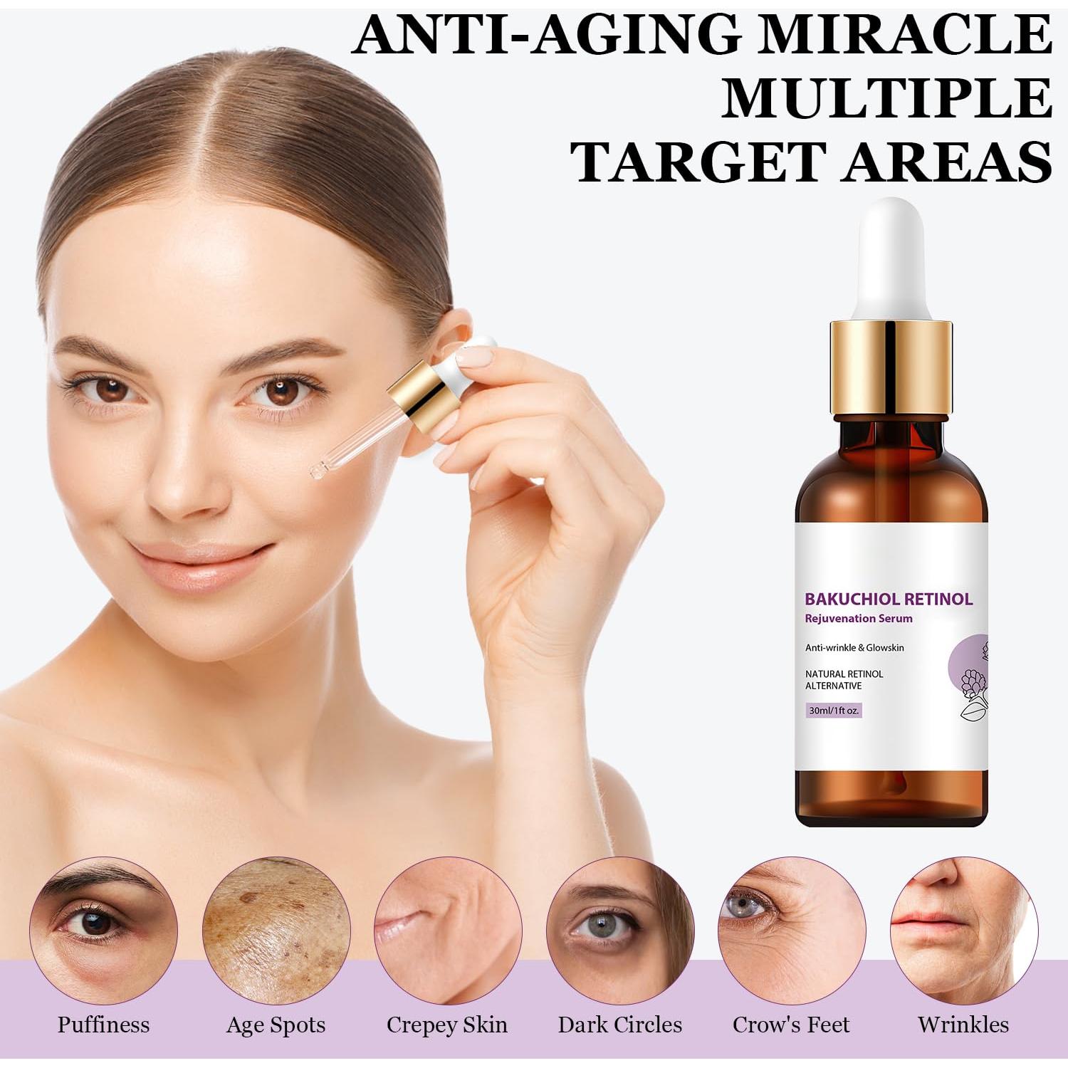 Suero de Retinol y Bakuchiol Venature - 2 Piezas para Arrugas