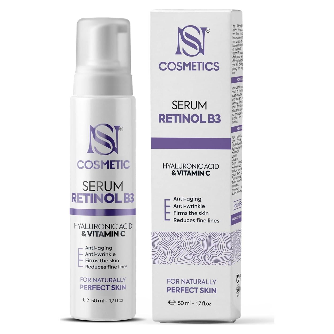 Suero Facial Anti-Envejecimiento Bio Treasure 50ml - Retinol B3, Ácido Hialurónico, Vitamina C