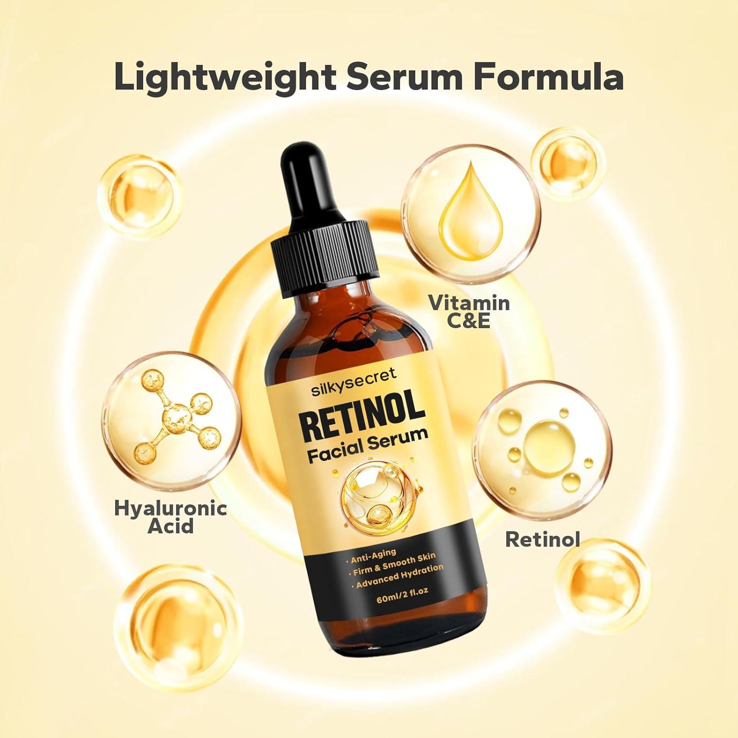 Suero Facial Antienvejecimiento SilkySecret 59ml 2% Retinol