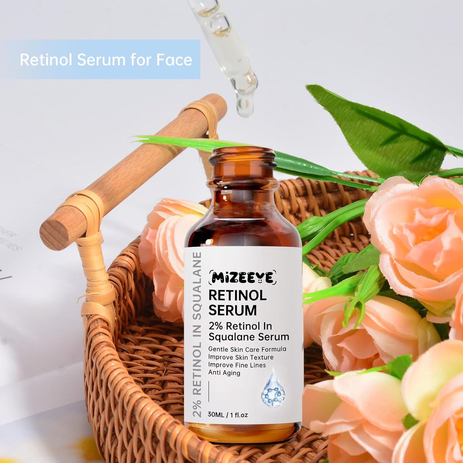 Suero de Retinol 2% MIZEEYE en Escualano 30ml Hidratante