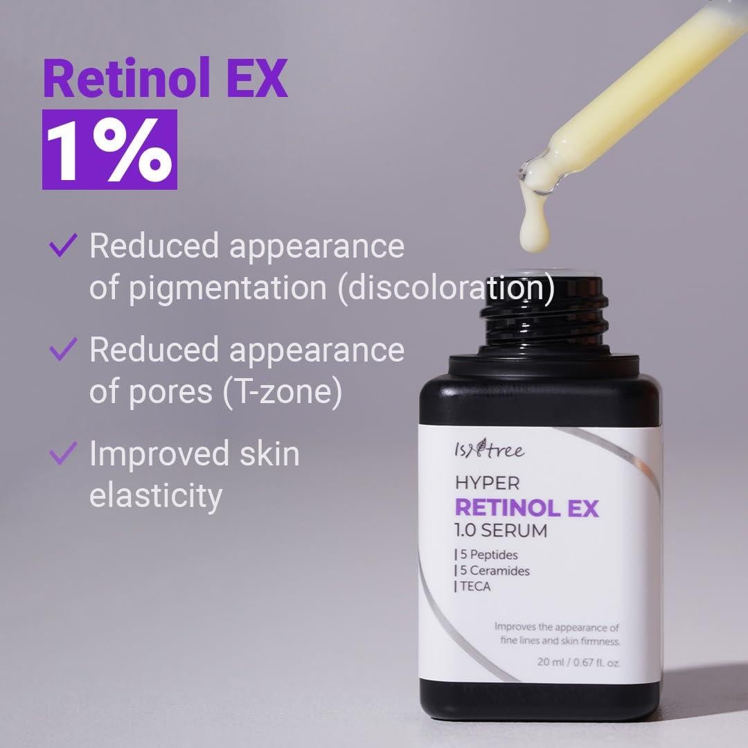 Suero ISNTREE Hyper Retinol EX 20ml | 5 Péptidos | 5 Ceramidas
