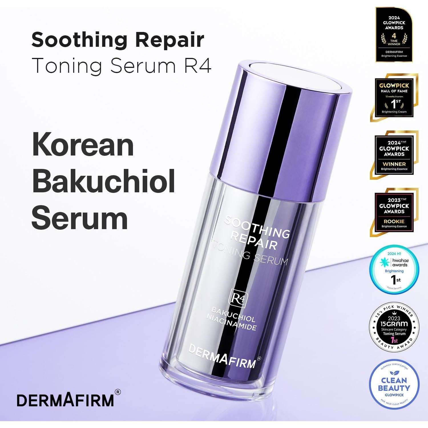 Suero Facial Reparador Suave R4 Dermafirm con Bakuchiol y Niacinamida