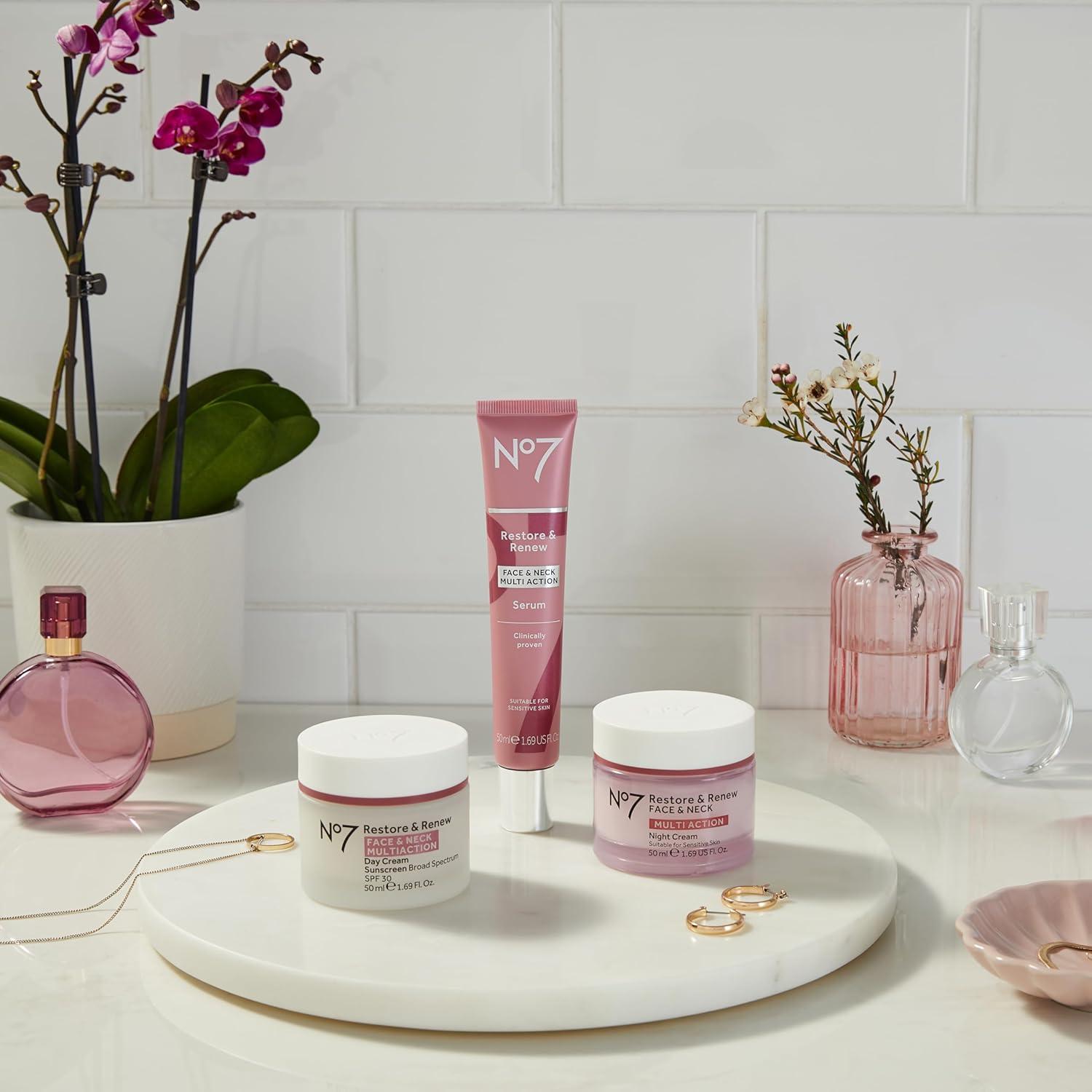 Suero Anti-Envejecimiento No7 Restaurar y Renovar 14.79 ml