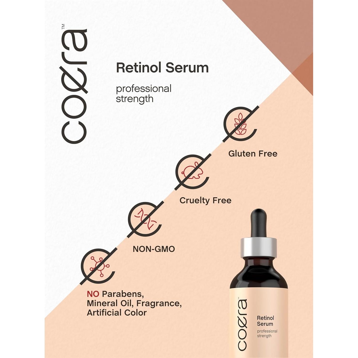 Suero de Retinol Coera 59 ml | Fórmula Profesional Hidratante