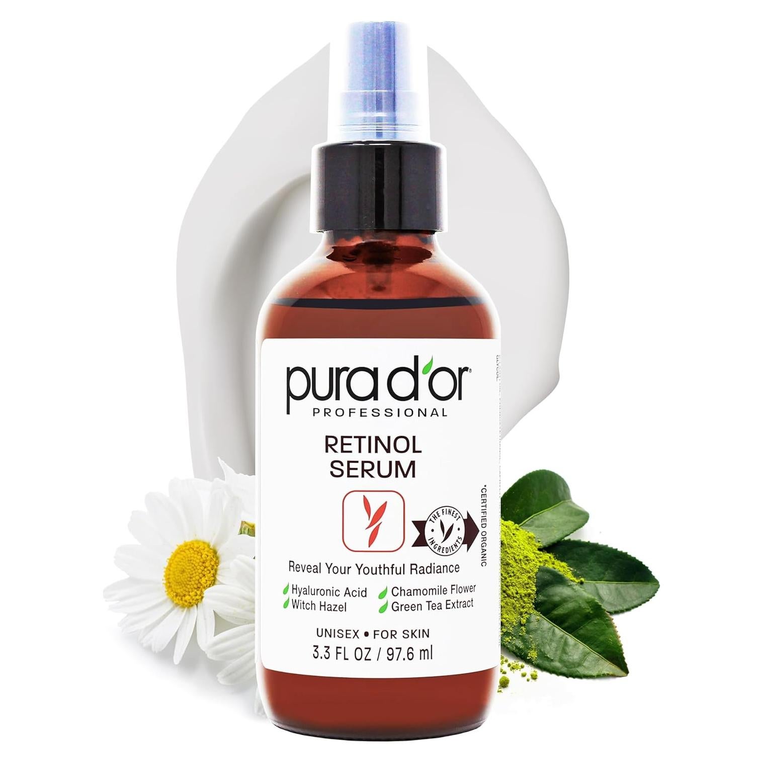 Suero de Retinol PURA D'OR 98 ml - Antienvejecimiento Nocturno