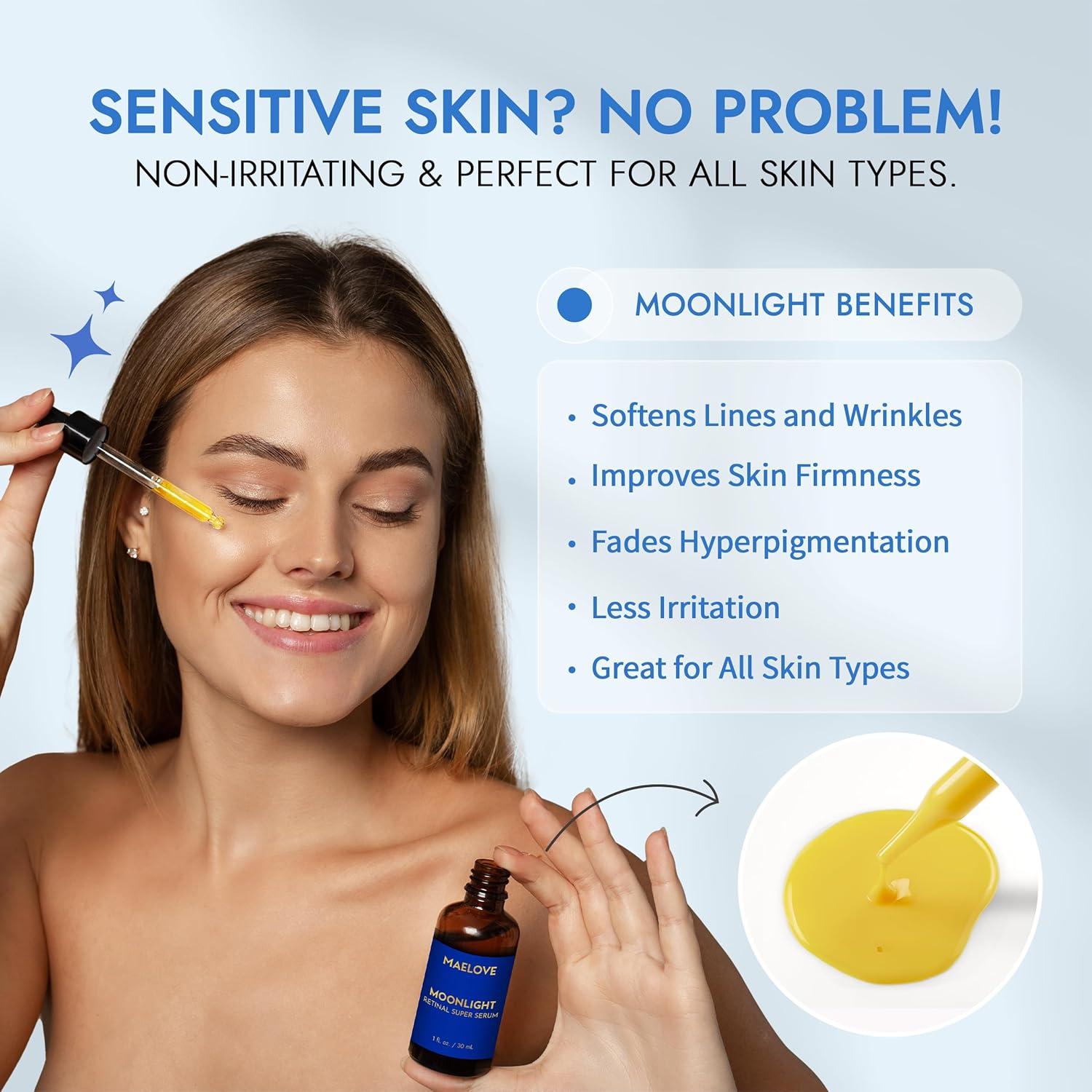 Suero Super Retinal MAELOVE 29.57 ml - Antiarrugas Vegano