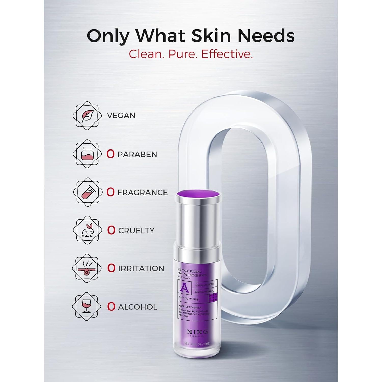 Suero de Retinol NING DERMOLOGIE 30ml - Antienvejecimiento y Péptidos