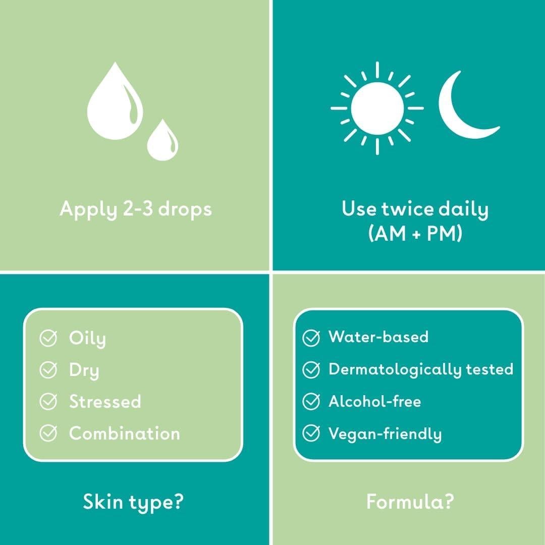 Tónico Facial Niacinamida Q+A 100ml - Calma y Refina Poros