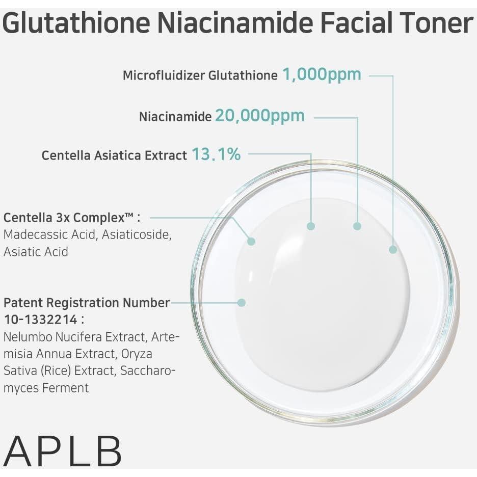 Tónico Facial APLB Glutatión Niacinamida 160 ml - Hidratante