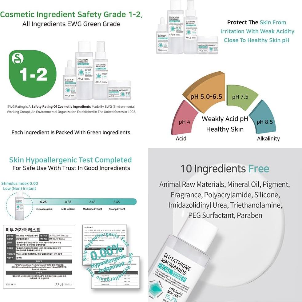 Tónico Facial APLB Glutatión Niacinamida 160 ml - Hidratante