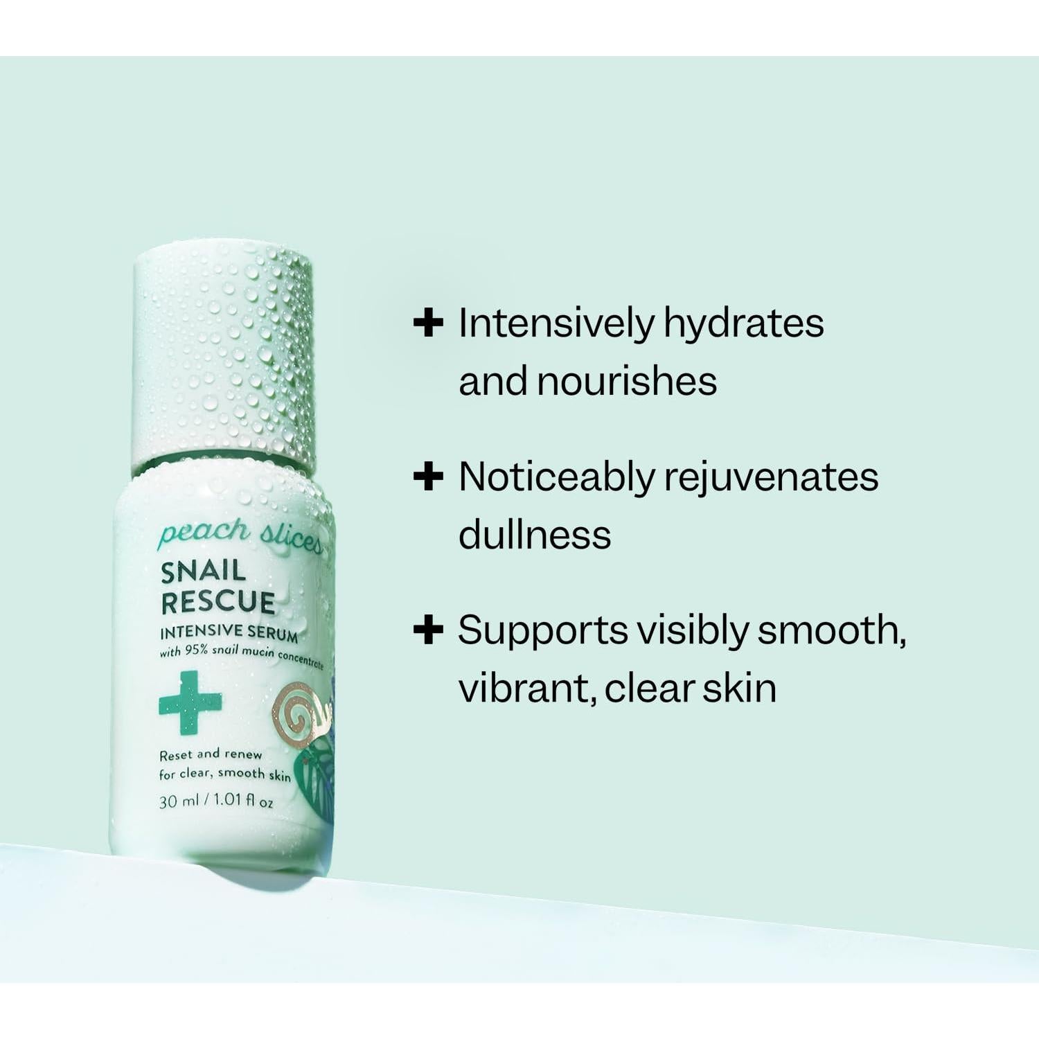 Suero Intensivo Hidratante Peach & Lily 95% Mucina Caracol