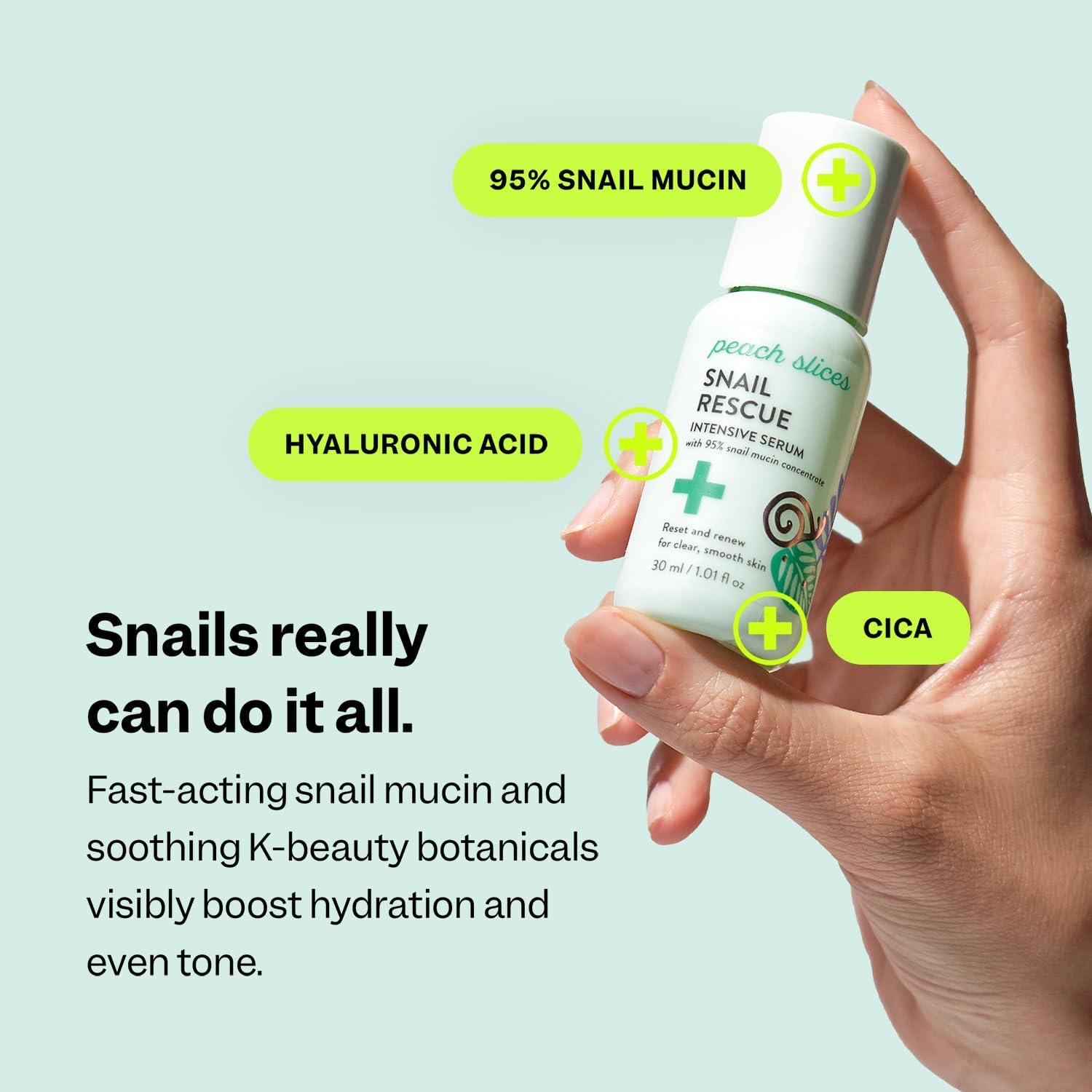 Suero Intensivo Hidratante Peach & Lily 95% Mucina Caracol