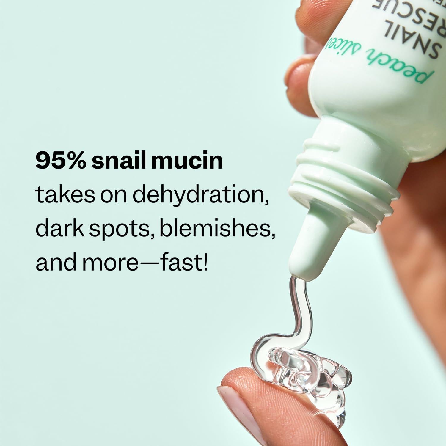 Suero Intensivo Hidratante Peach & Lily 95% Mucina Caracol