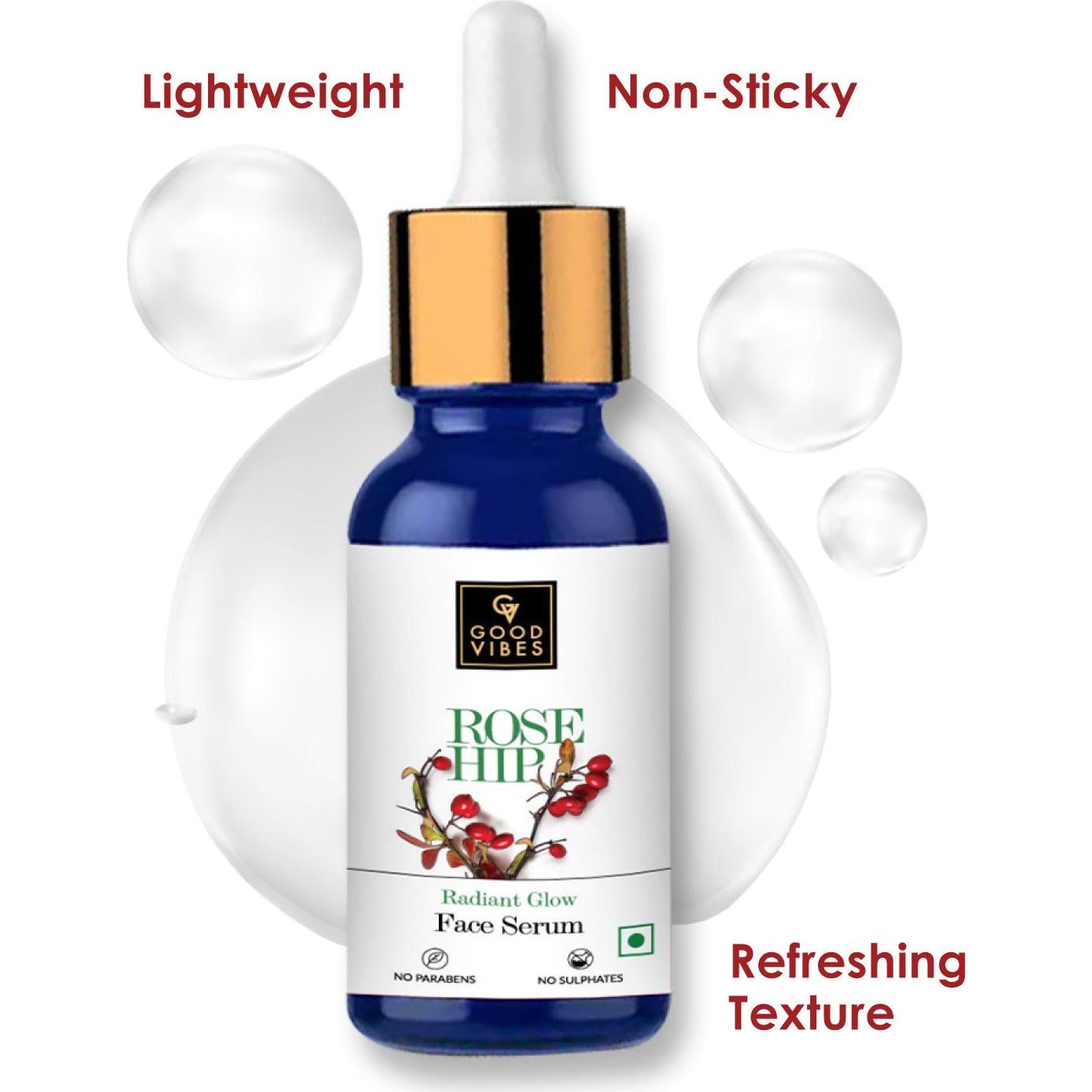 Sérum Facial Good Vibes Rosa Mosqueta 15ml Hidratante