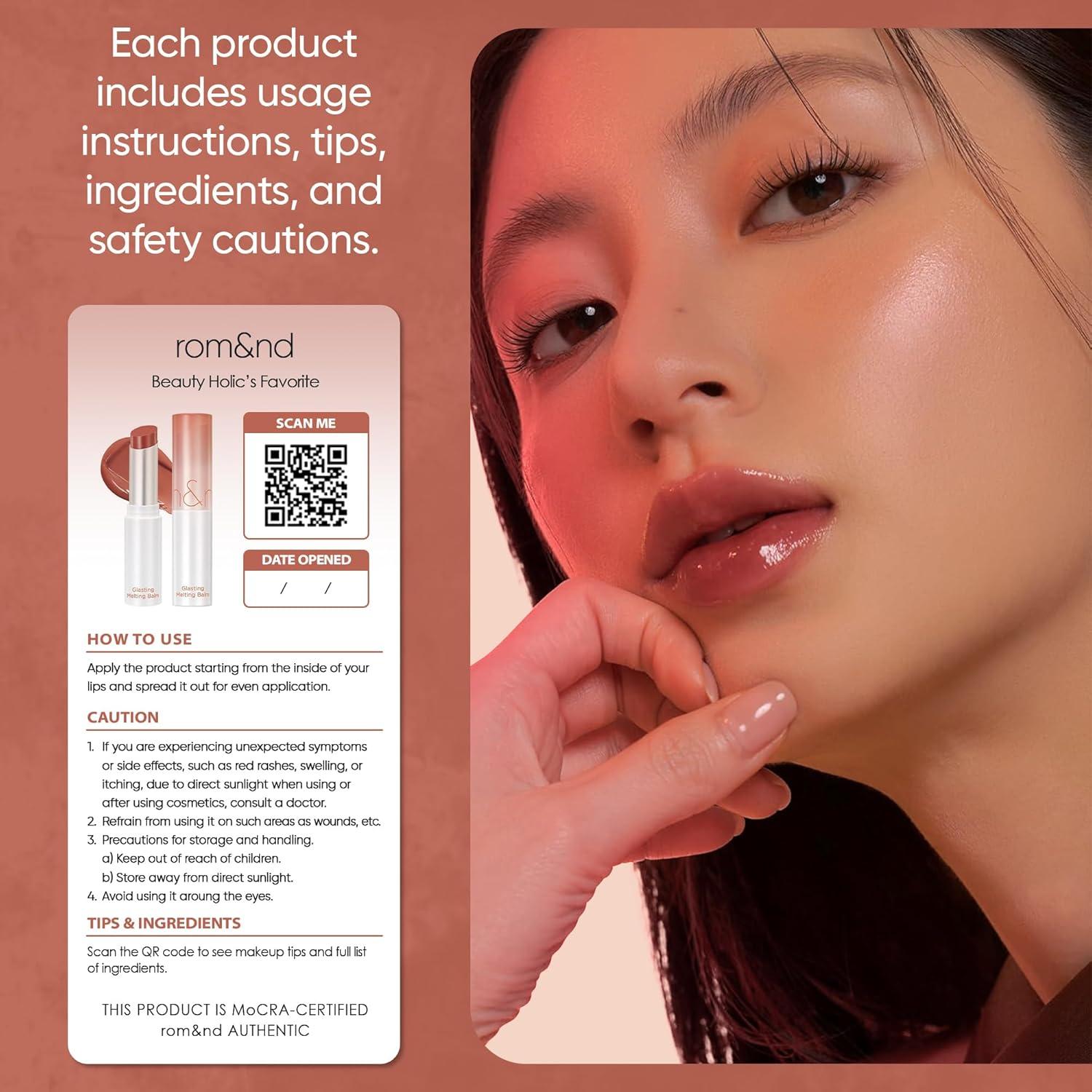 Bálsamo Labial Brillante K-Beauty 3.4g - Tinte Hidratante #05 Arena de Nougat