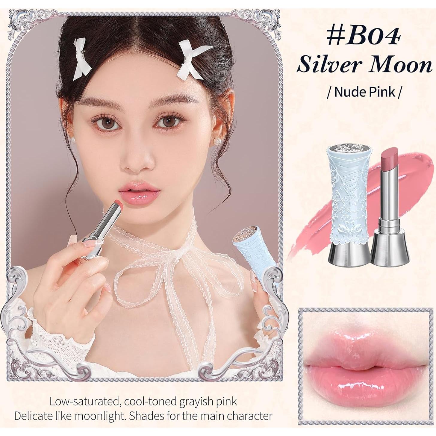 Brillo Labial Flower Knows B04 Luna Plateada 3.4g Hidratante