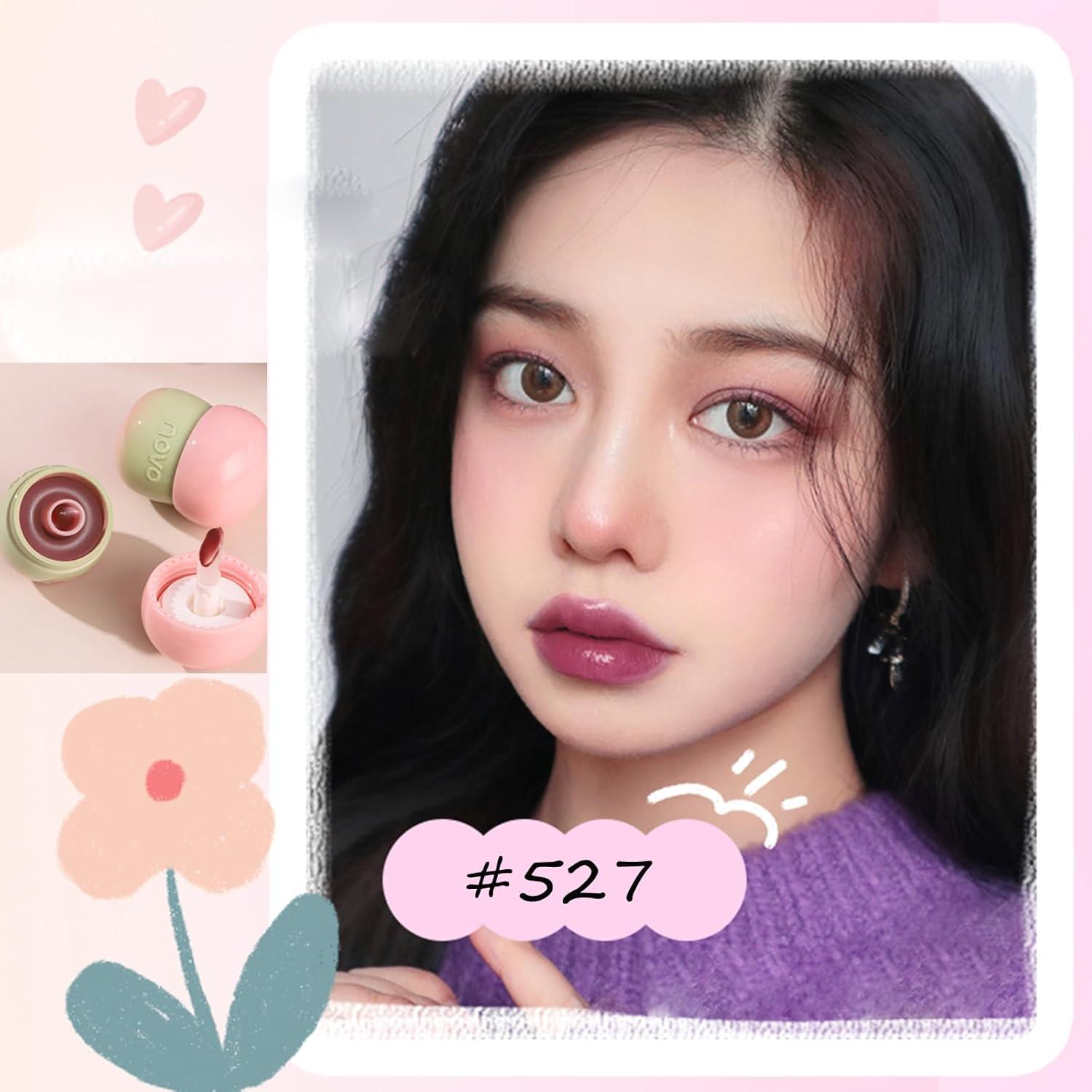 Brillo de Labios Hidratante Bekoeen Rosa 2 Pcs Gel Larga Duración