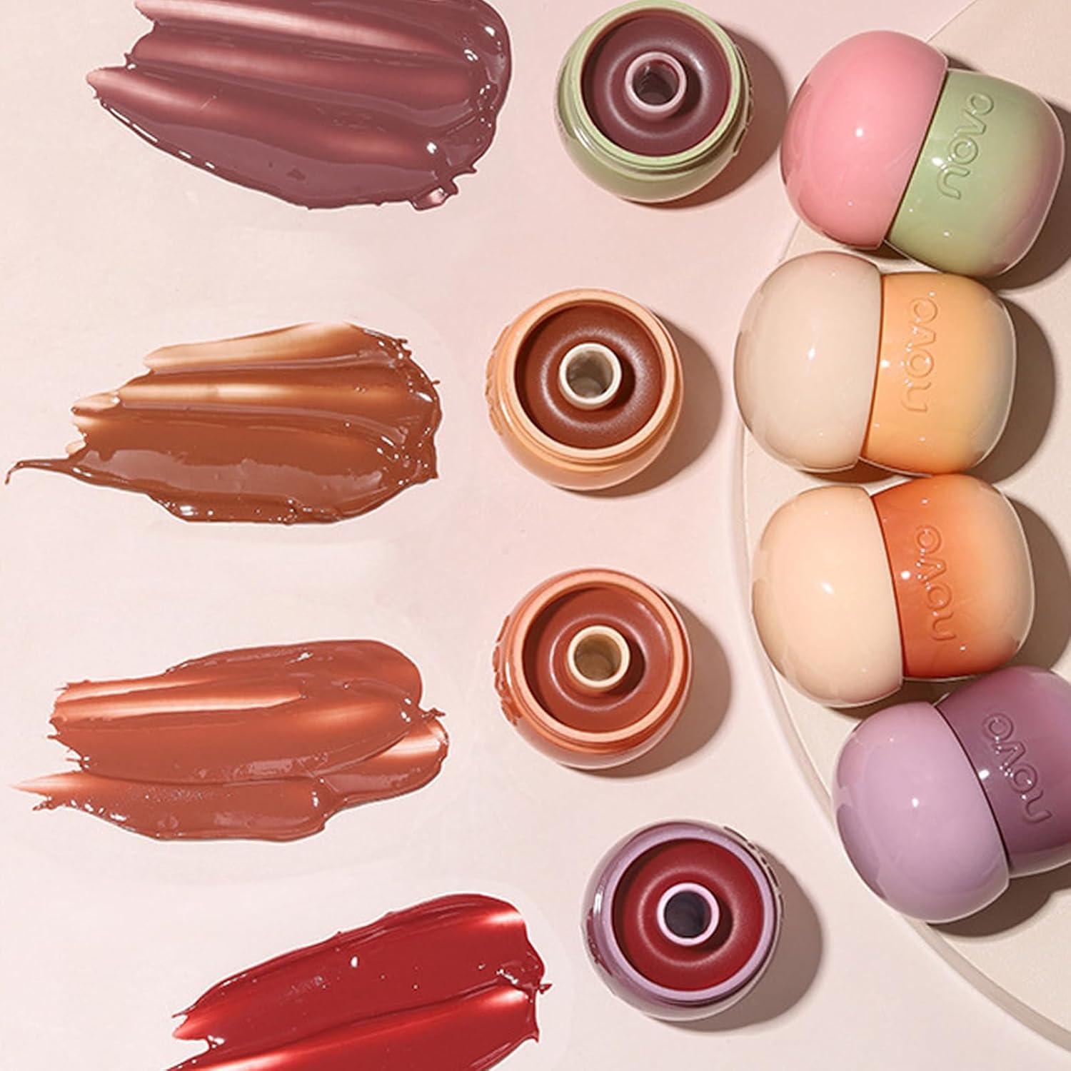 Brillo de Labios Hidratante Bekoeen Rosa 2 Pcs Gel Larga Duración