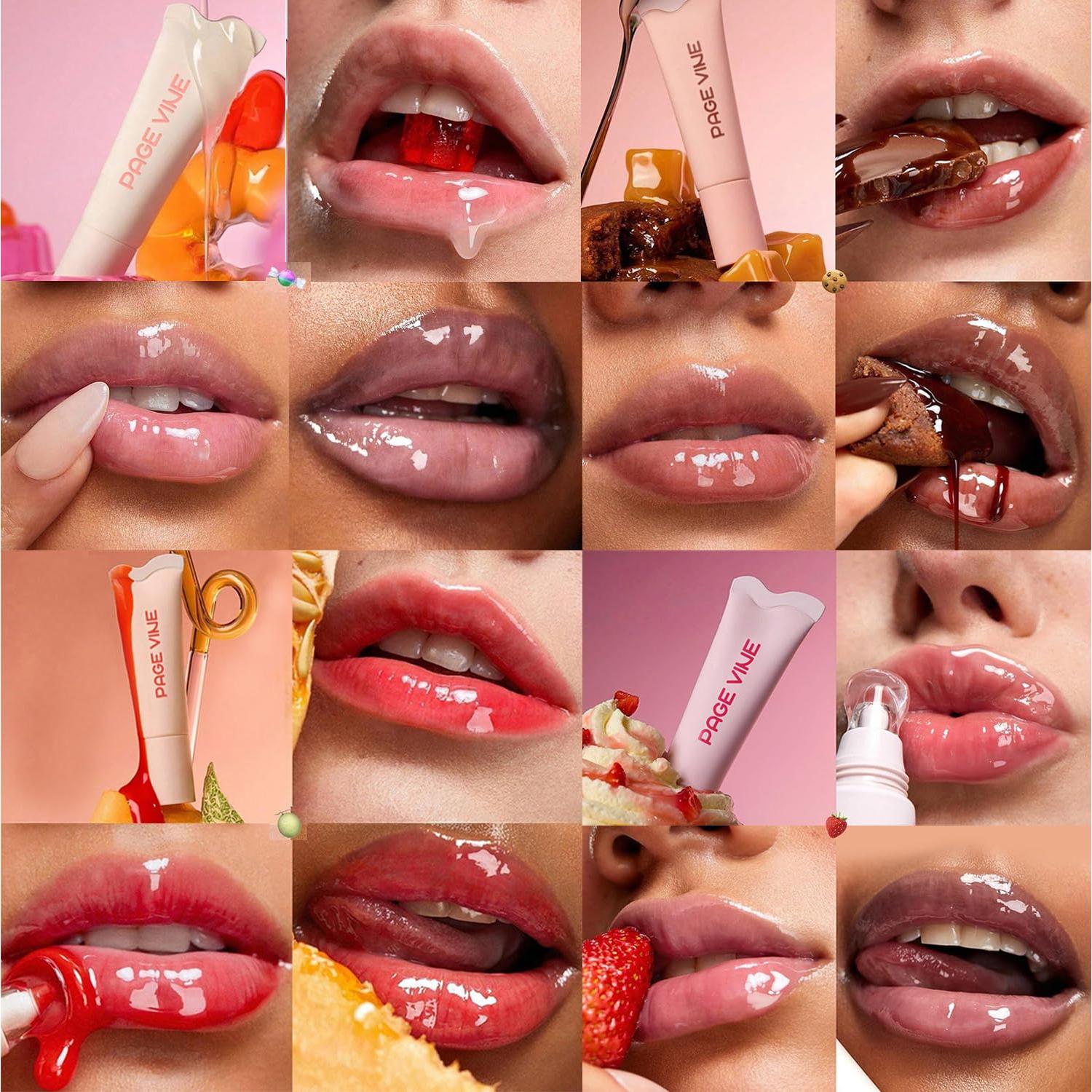 Juego de 4 Brillos Labiales Hidratantes Bekoeen 100g