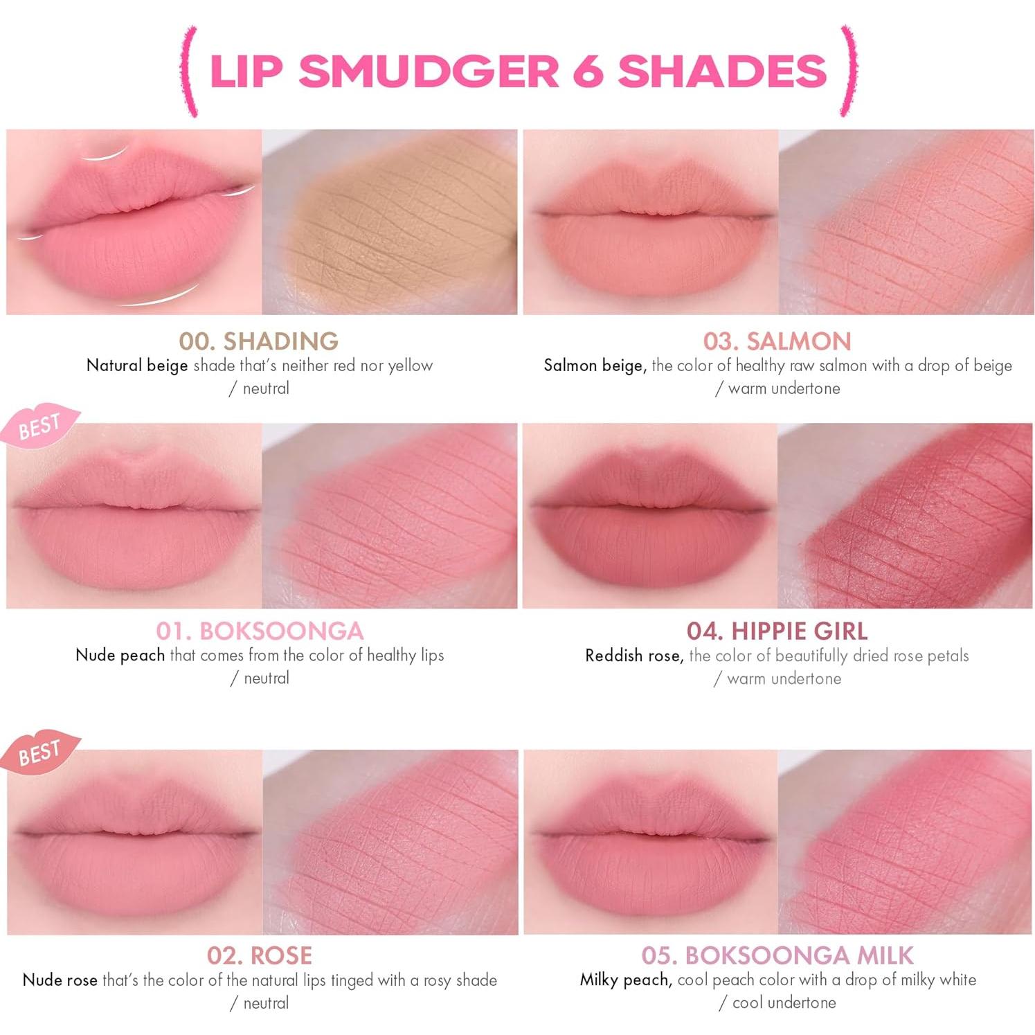 Lápiz Labial Amuse 02 Rosa Mate Multiuso Vegano 5 en 1