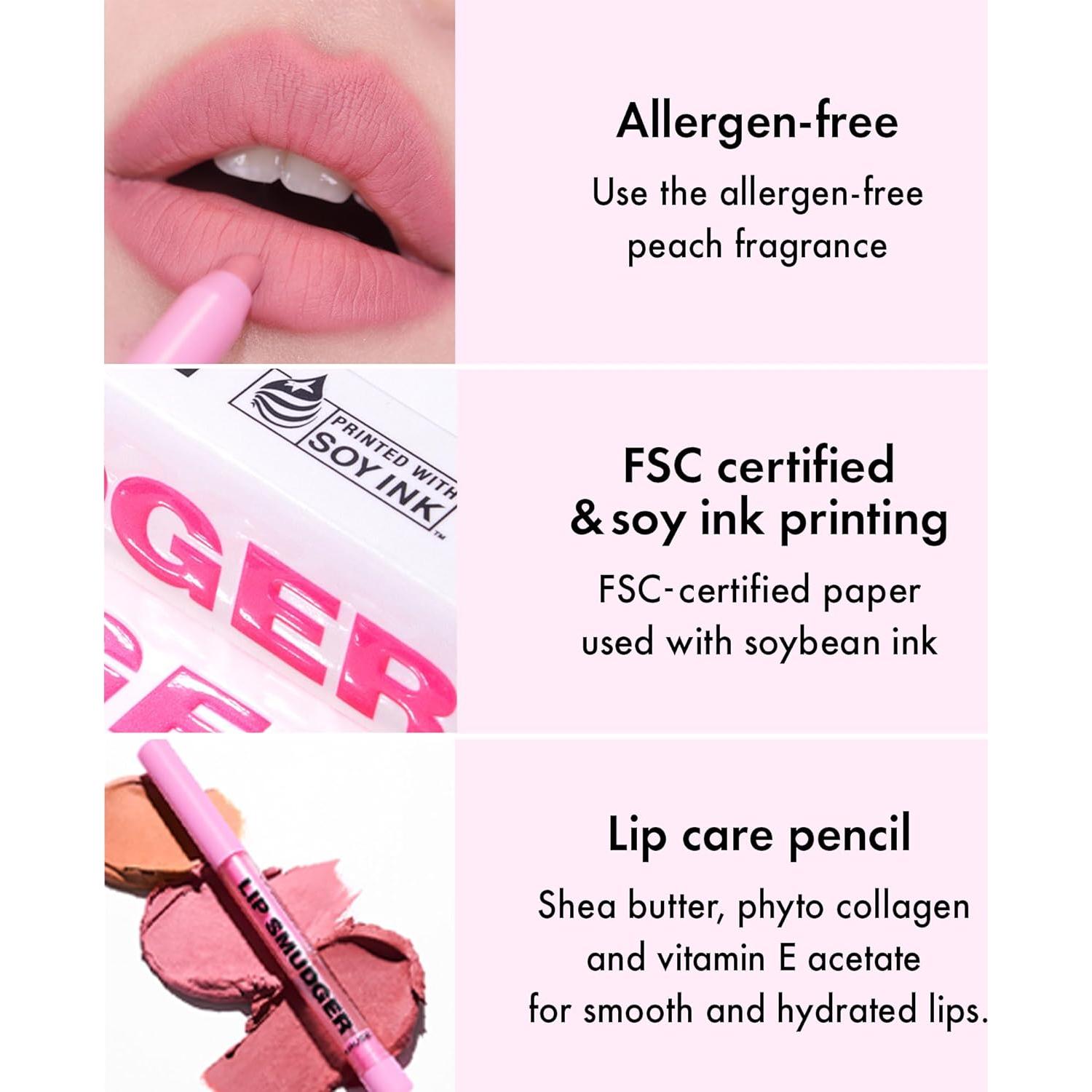 Lápiz Labial Amuse 02 Rosa Mate Multiuso Vegano 5 en 1