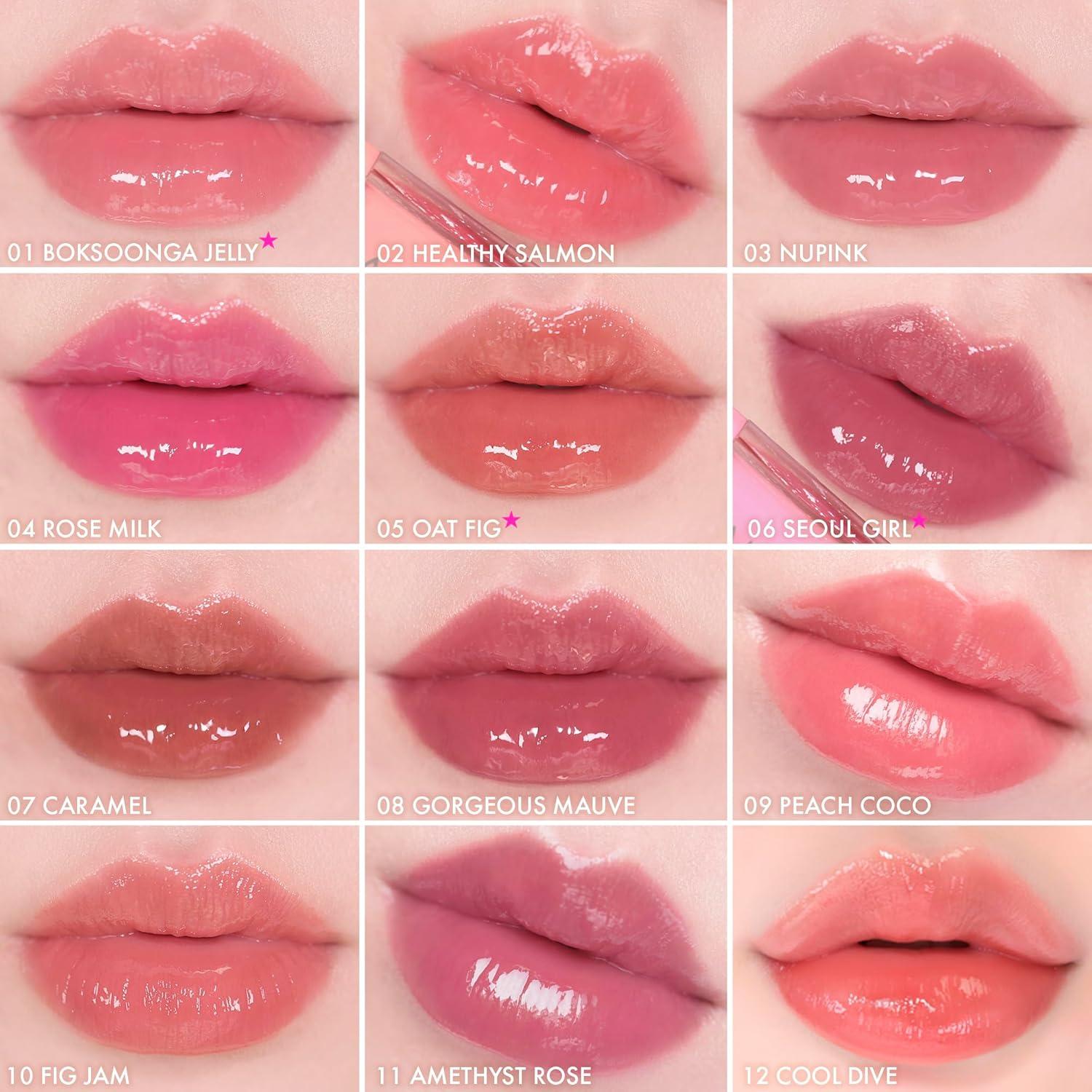 Tinte labial Jel-fit Amuse 07 Caramel 12 horas hidratante